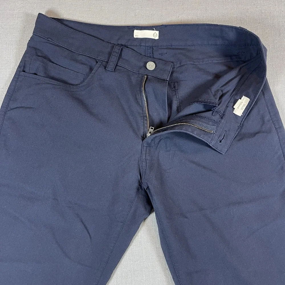 Tasc Tailored Fit Size 30x32 Navy Blue The Motion Pants‎ Bamboo Blend Slim